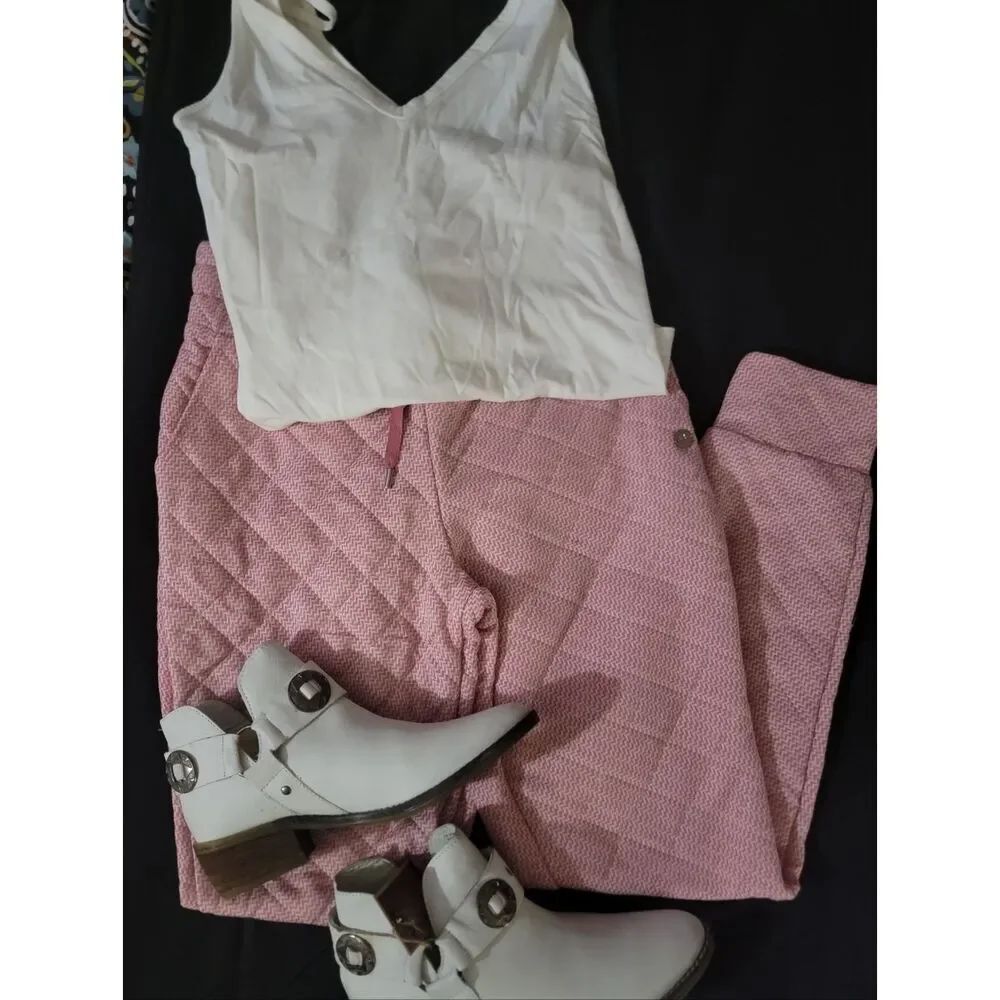 🆕️🏃♀️Jones New York Sport Quilted Joggers, Pink, Sz Sm